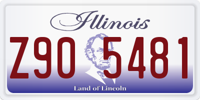 IL license plate Z905481