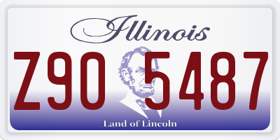 IL license plate Z905487