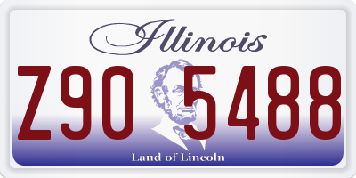 IL license plate Z905488