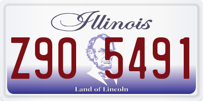 IL license plate Z905491