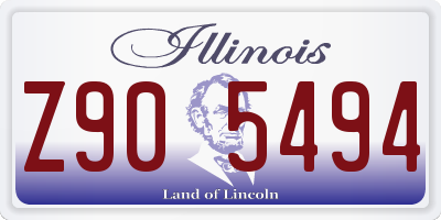 IL license plate Z905494