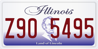 IL license plate Z905495