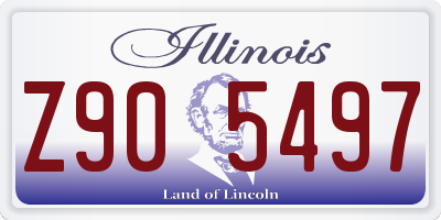 IL license plate Z905497