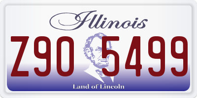 IL license plate Z905499