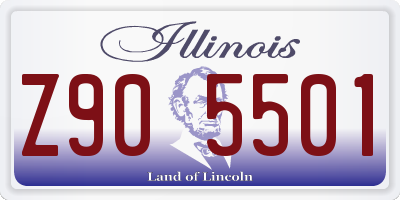 IL license plate Z905501