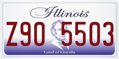 IL license plate Z905503