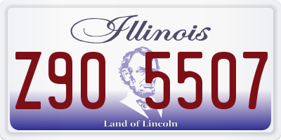 IL license plate Z905507