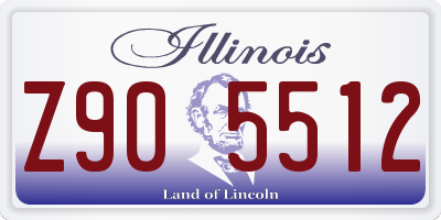 IL license plate Z905512