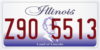 IL license plate Z905513