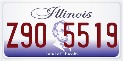IL license plate Z905519