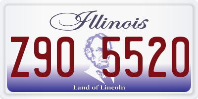 IL license plate Z905520