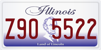 IL license plate Z905522