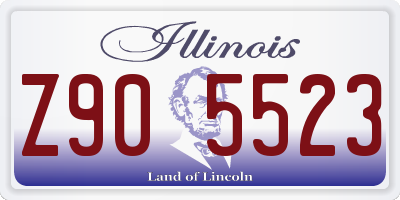 IL license plate Z905523