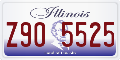 IL license plate Z905525