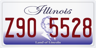 IL license plate Z905528