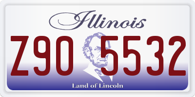 IL license plate Z905532