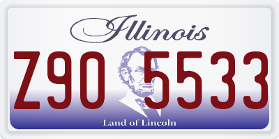 IL license plate Z905533