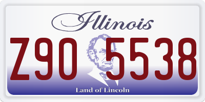 IL license plate Z905538
