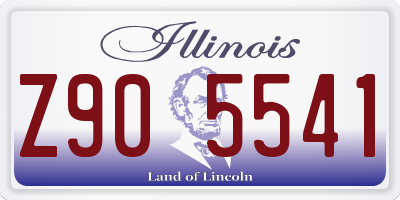 IL license plate Z905541