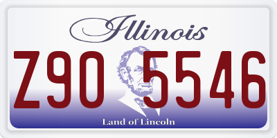 IL license plate Z905546