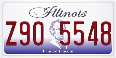 IL license plate Z905548