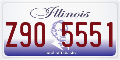 IL license plate Z905551