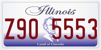 IL license plate Z905553