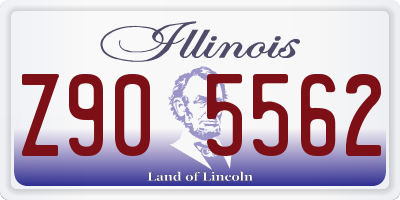 IL license plate Z905562
