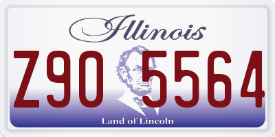 IL license plate Z905564
