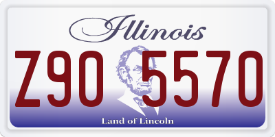 IL license plate Z905570