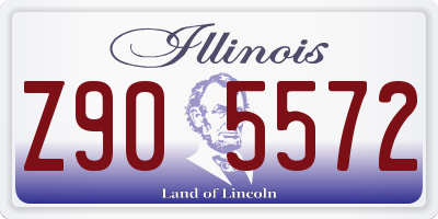 IL license plate Z905572