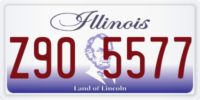 IL license plate Z905577