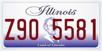 IL license plate Z905581