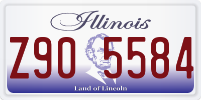 IL license plate Z905584