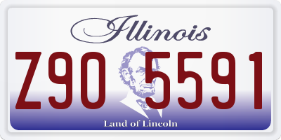 IL license plate Z905591