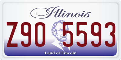 IL license plate Z905593