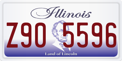 IL license plate Z905596