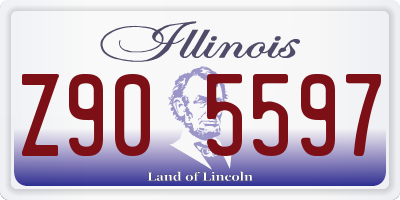 IL license plate Z905597