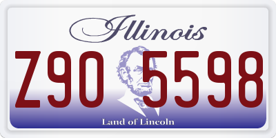 IL license plate Z905598