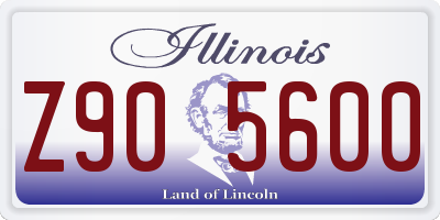 IL license plate Z905600