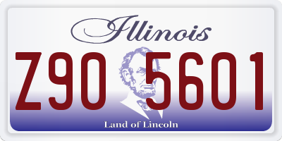 IL license plate Z905601