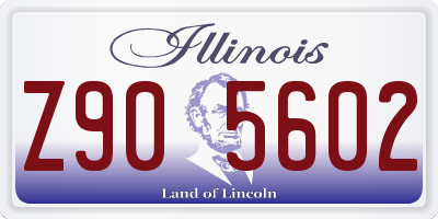 IL license plate Z905602