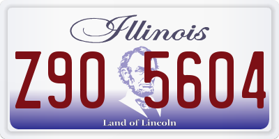 IL license plate Z905604