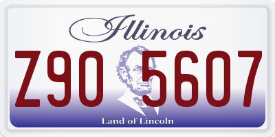 IL license plate Z905607