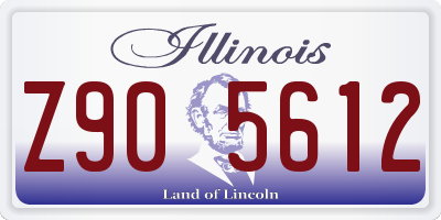 IL license plate Z905612