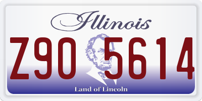 IL license plate Z905614