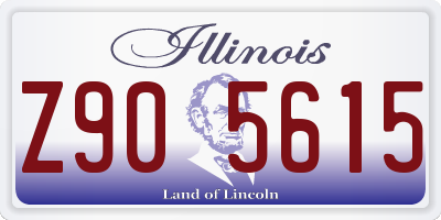 IL license plate Z905615