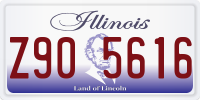 IL license plate Z905616
