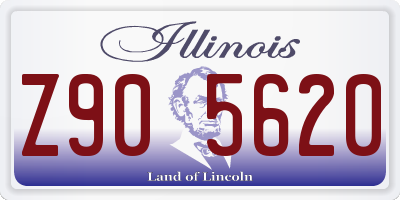 IL license plate Z905620