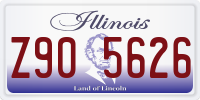 IL license plate Z905626